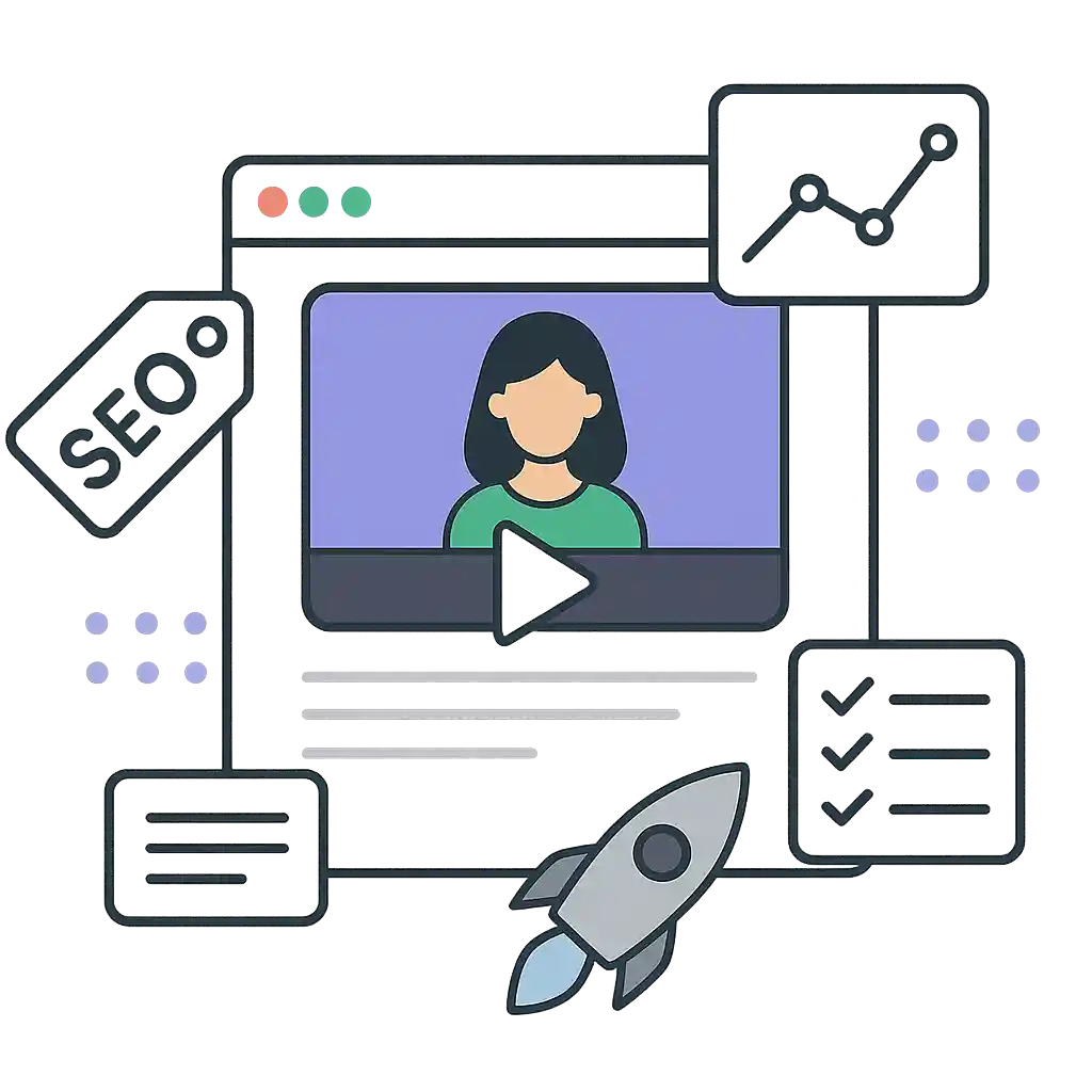 Digital agency scaling by turning client videos into blog posts