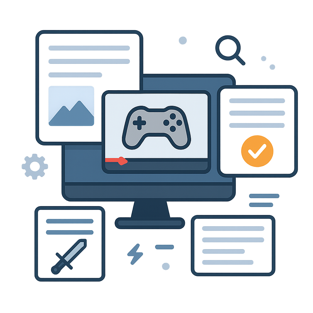 A professional gamer turning a gaming live stream into a blog post.