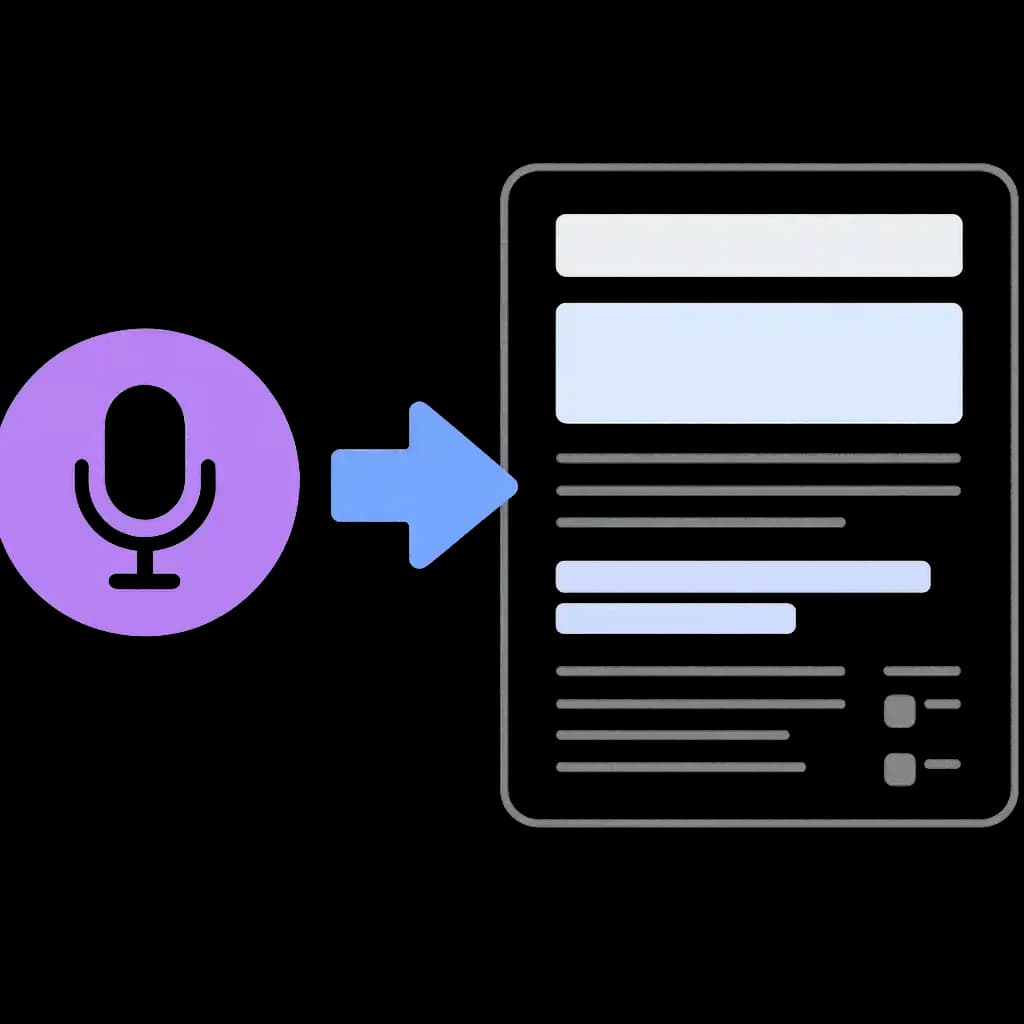 Podcaster converting podcast episode into a blog post or email newsletter.