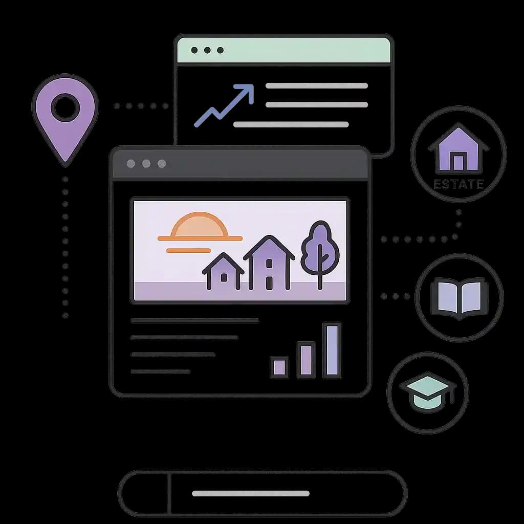 Realtor converting listing video into blog post