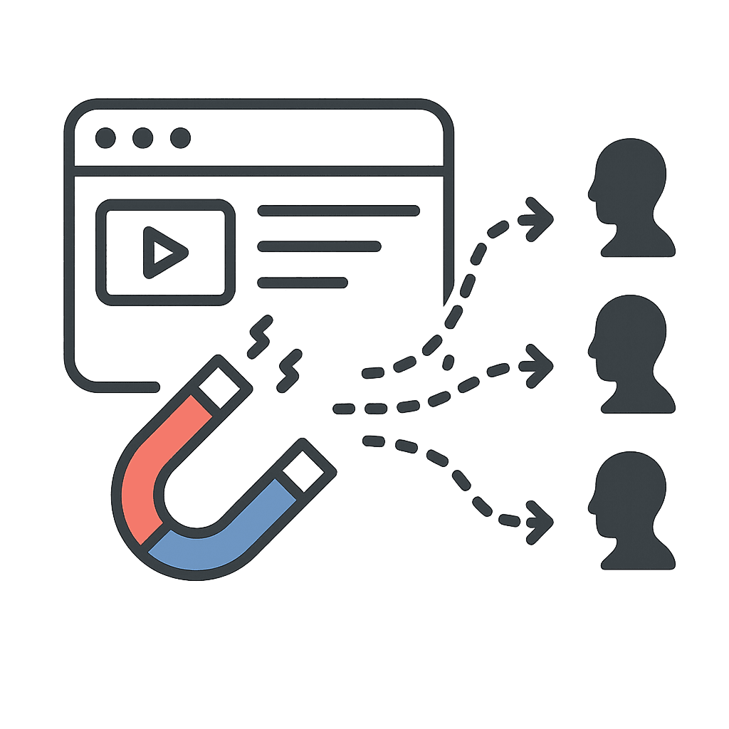 Coach or consultant converting an expertise video into blog post or email newsletter