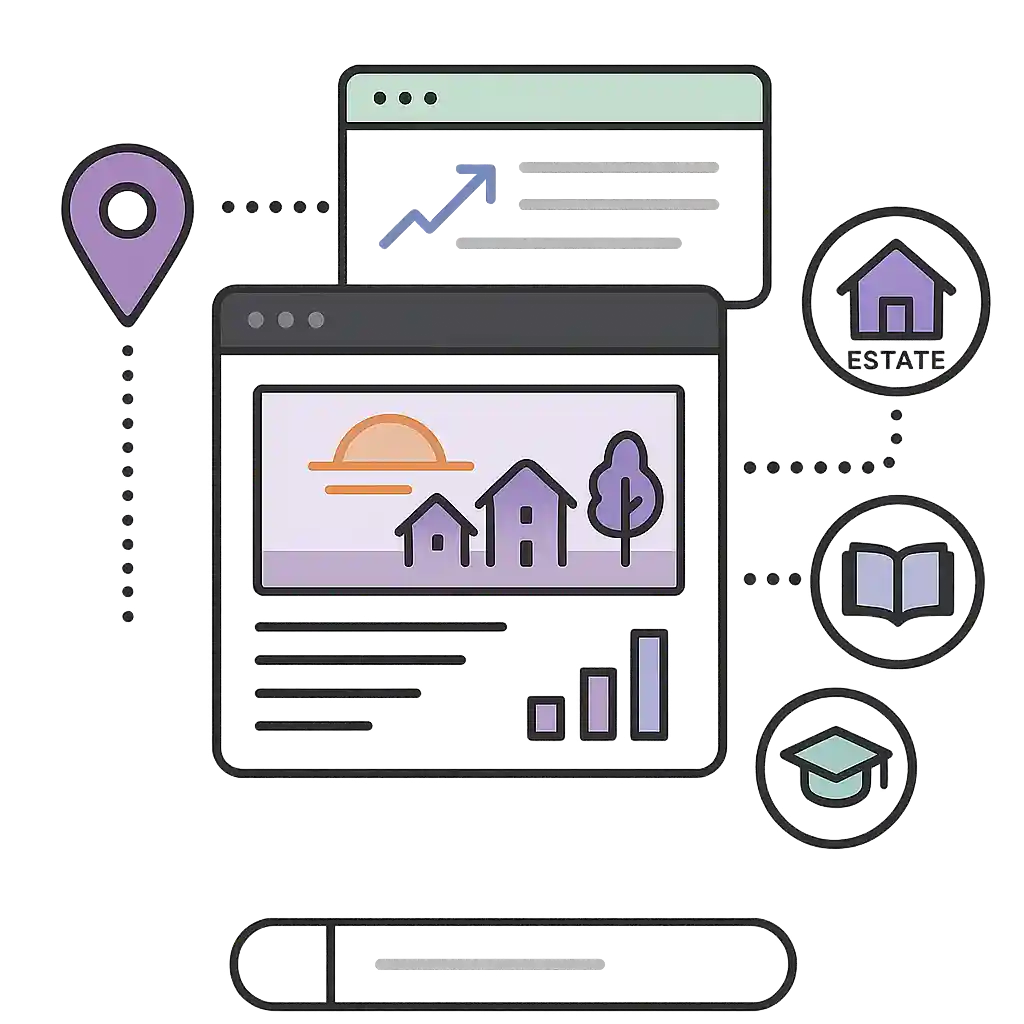Realtor converting listing video into blog post.