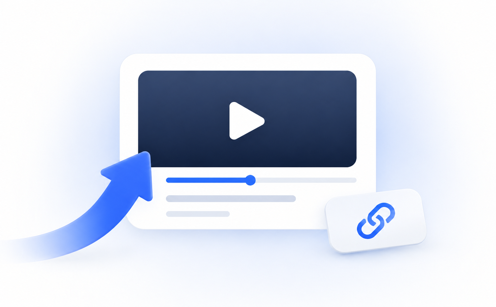 Simple illustration of adding a YouTube video into the app.