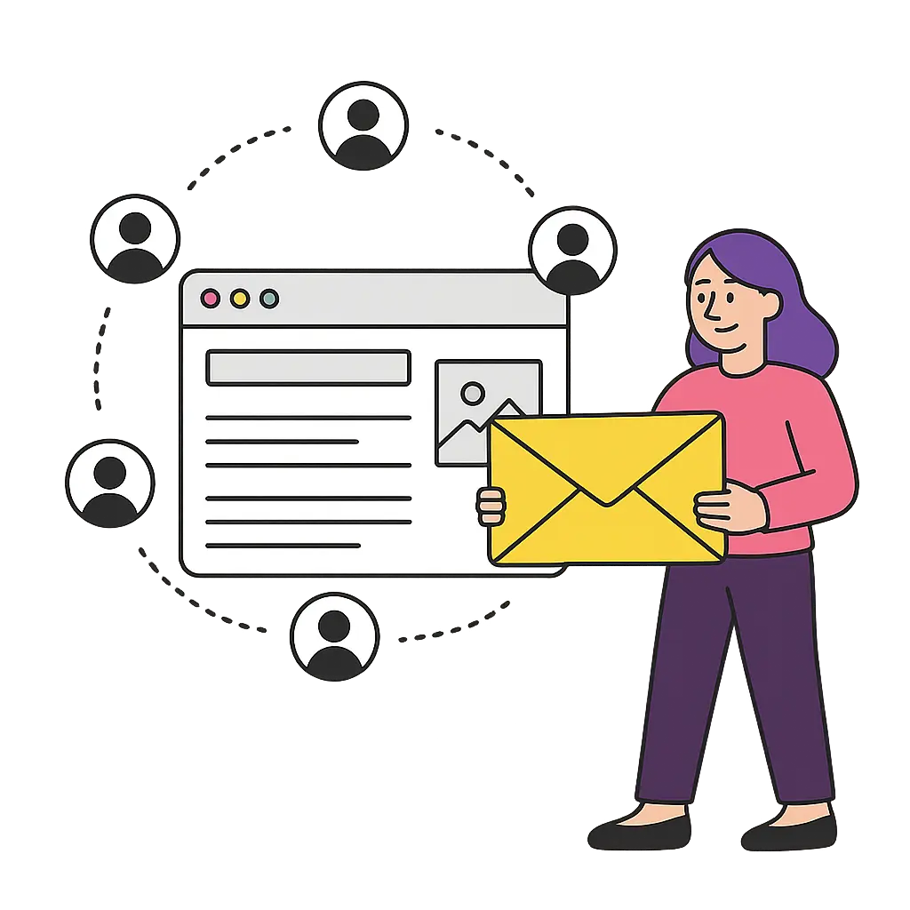 YouTube creator converting a video into a blog post or email newsletter.